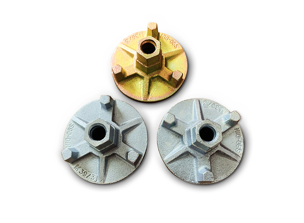 Concrete wall casting  Formwork nut formwork accessories wing nut for 100mm Plate Diameter with 200KN high quality